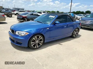 2008 BMW 1 Series 128i with VIN WBAUL73558VE88790, listed as a Copart auction lot 64475705 with 91,286 mi miles and Salvage title. Bid and sale history available at DreamBid. Image 1.