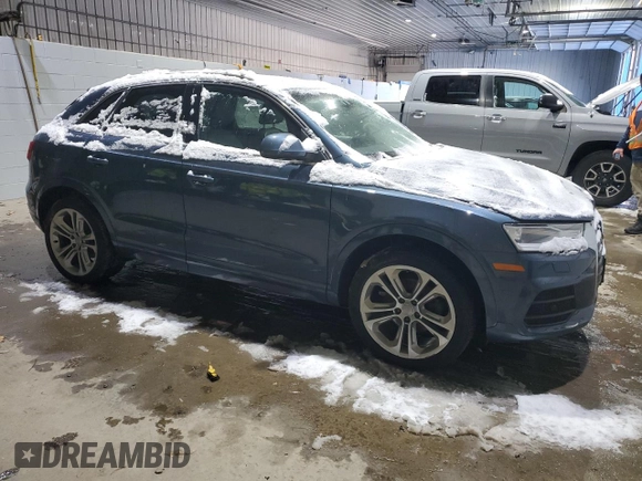 2017 Audi Q3 Premium Plus z VIN WA1JCCFS1HR005828, wystawiony jako Copart lot #86447374 z przebiegiem Nie podano mil oraz Czysty tytuł • Clean title. Historia ofert i sprzedaży dostępna na DreamBid. Obrazek 4.
