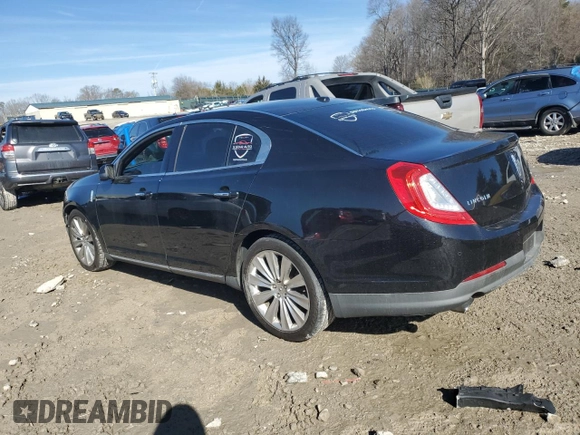 2014 Lincoln MKS EcoBoost with VIN 1LNHL9FT3EG608220, listed as a Copart auction lot 43038415 with Not provided miles and Salvage title. Bid and sale history available at DreamBid. Image 2.