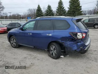 2017 Nissan Pathfinder SV with VIN 5N1DR2MM0HC612897, listed as a Copart auction lot 51281185 with 123,649 mi miles and Salvage Title. Bid and sale history available at carsss.com. Image 2.