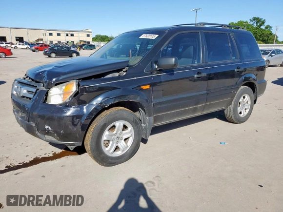 2006 Honda Pilot LX with VIN 5FNYF28116B022402, listed as a Copart auction lot 57600105 with 226,999 mi miles and Salvage title. Bid and sale history available at DreamBid. Image 1.