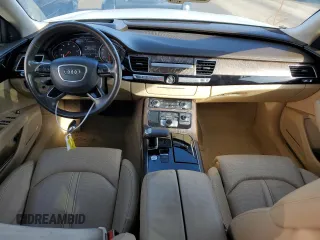 2017 Audi A8 with VIN WAU44AFD2HN009512, listed as a Copart auction lot 84442474 with 44,174 mi miles and Salvage title. Bid and sale history available at DreamBid. Image 8.
