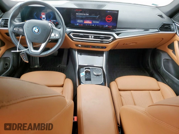 2024 BMW i4 eDrive35 with VIN WBY43AW08RFS83004, listed as a Copart auction lot 50818335 with 12,000 mi miles and Salvage Title. Bid and sale history available at carsss.com. Image 8.