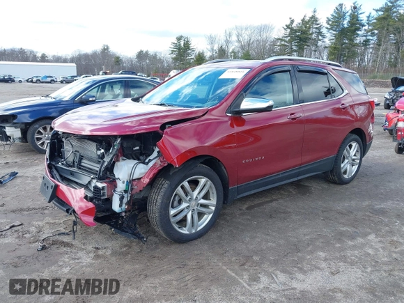 2018 Chevrolet Equinox Premier with VIN 3GNAXWEX7JS514230, listed as a IAAI auction lot 41848816 with 69,805 mi miles and . Bid and sale history available at carsss.com. Image 2.