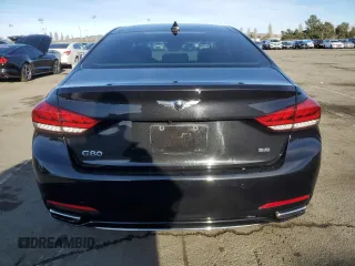 2018 Genesis G80 3.8L z VIN KMHGN4JE1JU265260, wystawiony jako Copart lot #87121164 z przebiegiem 90 611 mil mil oraz Szkoda całkowita • Salvage title. Historia ofert i sprzedaży dostępna na DreamBid. Obrazek 6.