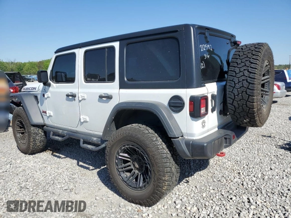2022 Jeep Wrangler Unlimited Rubicon z VIN 1C4HJXFN2NW212592, wystawiony jako Copart lot #53071895 z przebiegiem 49 986 mil mil oraz Szkoda całkowita • Salvage title. Historia ofert i sprzedaży dostępna na DreamBid. Obrazek 2.