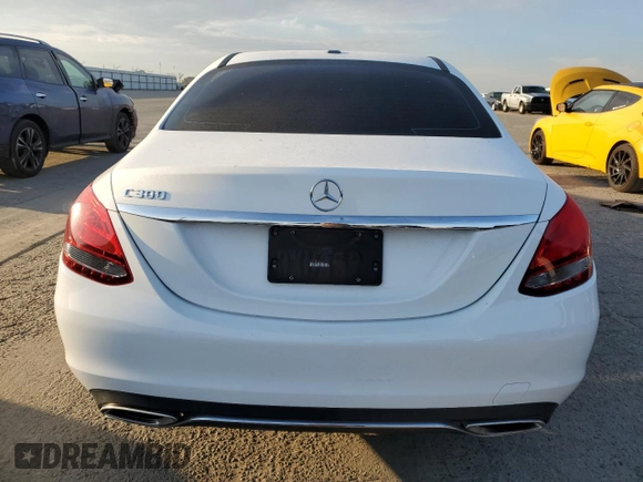 2018 Mercedes-Benz C with VIN 55SWF4JB6JU265829, listed as a Copart auction lot 48413495 with 66,806 mi miles and Salvage Title. Bid and sale history available at carsss.com. Image 6.