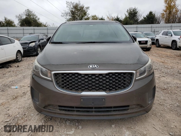 2017 Kia Sedona LX with VIN KNDMB5C15H6225424, listed as a Copart auction lot 43068985 with 187,442 mi miles and Clean Title. Bid and sale history available at carsss.com. Image 5.