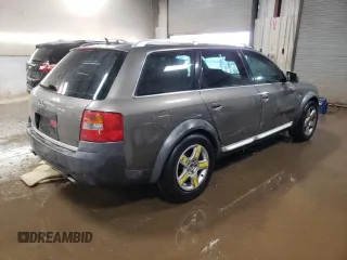 2005 Audi allroad A6 V8 with VIN WA1YD64BX5N024137, listed as a Copart auction lot 47563855 with 166,700 mi miles and Salvage Title. Bid and sale history available at DreamBid. Image 3.