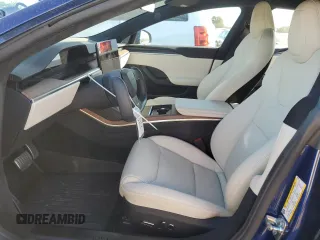 2021 Tesla Model S Long Range with VIN 5YJSA1E56MF428419, listed as a Copart auction lot 80341534 with 22,488 mi miles and Salvage title. Bid and sale history available at DreamBid. Image 7.