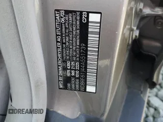 2004 Mercedes-Benz C 240 with VIN WDBRF61J44A551739, listed as a Copart auction lot 55145435 with 82,864 mi miles and Salvage title. Bid and sale history available at DreamBid. Image 13.
