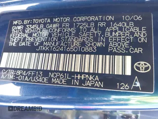 2006 Scion xA z VIN JTKKT624165010883, wystawiony jako IAAI lot #42238153 z przebiegiem 183 798 mil mil oraz . Historia ofert i sprzedaży dostępna na DreamBid. Obrazek 9.