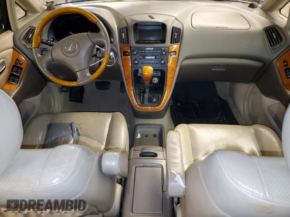 2002 Lexus RX 300 with VIN JTJHF10U220289134, listed as a Copart auction lot 77976464 with 0 mi miles and Salvage Title. Bid and sale history available at carsss.com. Image 8.