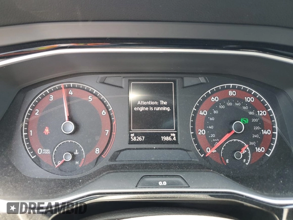 2021 Volkswagen Jetta S with VIN 3VWC57BU3MM046770, listed as a Copart auction lot 59229095 with 58,267 mi miles and Salvage title. Bid and sale history available at DreamBid. Image 9.