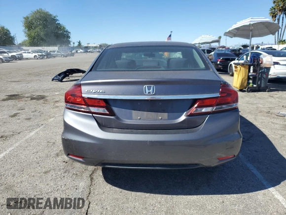 2014 Honda Civic Sedan EX with VIN 19XFB2F84EE259683, listed as a Copart auction lot 46661875 with 68,967 mi miles and Clean Title. Bid and sale history available at carsss.com. Image 6.