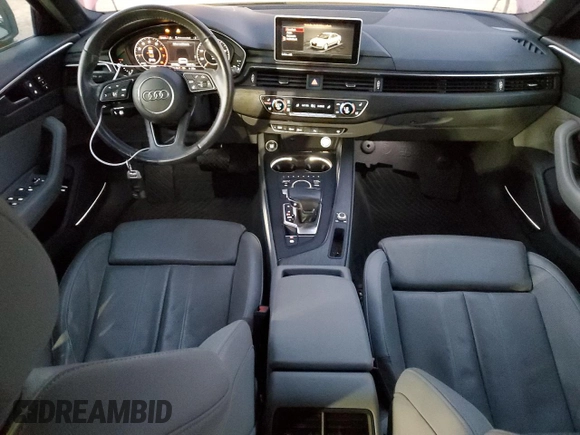 2018 Audi A4 Premium Plus with VIN WAULMAF48JN009435, listed as a Copart auction lot 89371525 with 67,758 mi miles and Salvage Title. Bid and sale history available at carsss.com. Image 8.