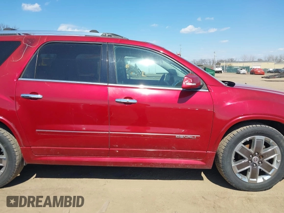 2012 GMC Acadia Denali with VIN 1GKKVTEDXCJ354098, listed as a IAAI auction lot 41875891 with 189,118 mi miles. Bid and sale history available at carsss.com. Image 13.