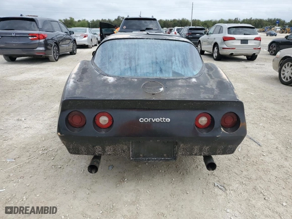 1981 Chevrolet Corvette with VIN 1G1AY8760BS416426, listed as a Copart auction lot 76750144 with 0 mi miles and Non Repairable. Bid and sale history available at carsss.com. Image 6.