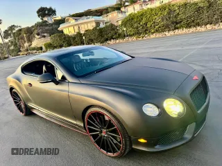 2012 Bentley Continental GT with VIN SCBFR7ZA5CC074525, listed as a Copart auction lot 42149355 with 97,755 mi miles and Salvage Title. Bid and sale history available at DreamBid. Image 1.