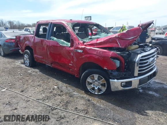 2016 Ford F-150 XLT with VIN 1FTEW1EP3GKF61243, listed as a IAAI auction lot 41842070 with 1 mi miles. Bid and sale history available at carsss.com. Image 1.