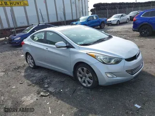 2012 Hyundai Elantra Limited with VIN 5NPDH4AE7CH150786, listed as a IAAI auction lot 42040887 with 153,185 mi miles. Bid and sale history available at carsss.com. Image 1.