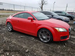 2008 Audi TT 3.2L with VIN TRUDD38J981023227, listed as a Copart auction lot 81198074 with 81,465 mi miles and Salvage Title. Bid and sale history available at carsss.com. Image 4.