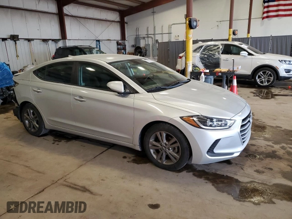 2018 Hyundai Elantra SEL with VIN 5NPD84LF8JH249832, listed as a Copart auction lot 53892665 with 38,809 mi miles and Salvage Title. Bid and sale history available at DreamBid. Image 4.