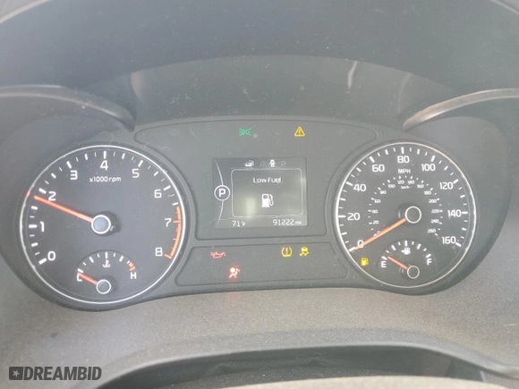 2018 Kia Optima S with VIN 5XXGT4L34JG184457, listed as a Copart auction lot 50050405 with 91,222 mi miles and Salvage Title. Bid and sale history available at carsss.com. Image 9.