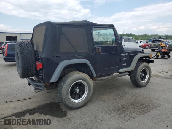 1997 Jeep Wrangler Sport with VIN 1J4FY19S2VP452229, listed as a Copart auction lot 60422775 with 164,346 mi miles and Clean title. Bid and sale history available at DreamBid. Image 3.