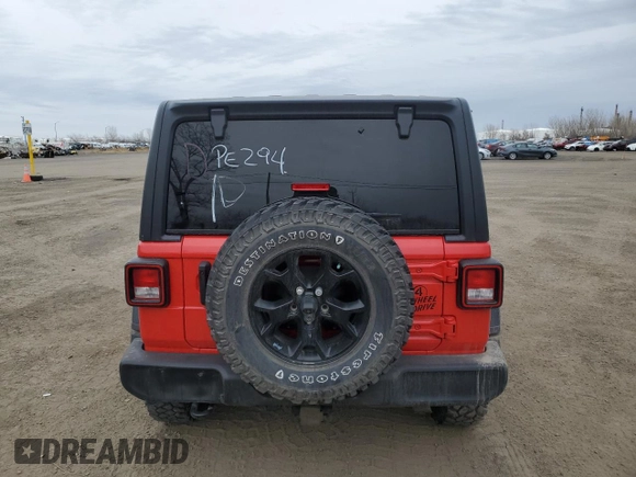 2022 Jeep Wrangler Unlimited Willys with VIN 1C4HJXDN7NW217581, listed as a Copart auction lot 53774355 with 51,126 mi miles and Clean title. Bid and sale history available at DreamBid. Image 6.