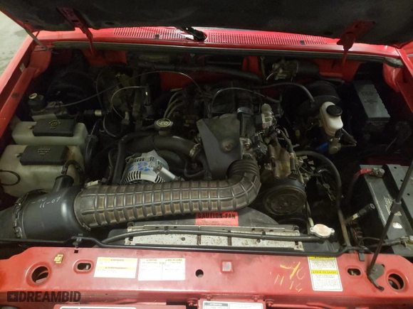 1997 Ford Ranger XLT with VIN 1FTCR15X6VPA09475, listed as a Copart auction lot 42433095 with 93,261 mi miles and Salvage Title. Bid and sale history available at carsss.com. Image 11.