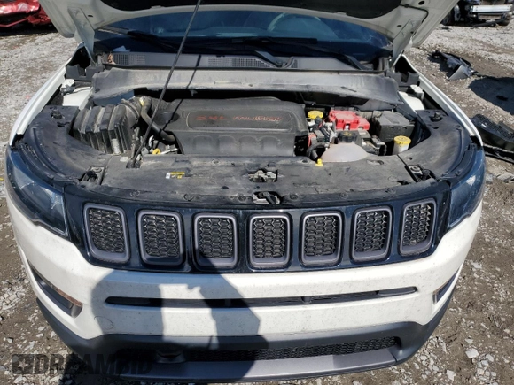 2021 Jeep Compass 80th Anniversary with VIN 3C4NJCEB6MT553095, listed as a Copart auction lot 45176075 with 45,415 mi miles and Salvage Title. Bid and sale history available at carsss.com. Image 13.