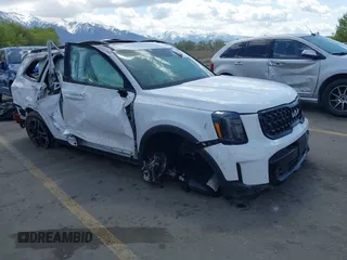 2024 Kia Telluride SX Prestige X-Pro with VIN 5XYP5DGC8RG557348, listed as a IAAI auction lot 42076414 with 7,516 mi miles and . Bid and sale history available at DreamBid. Image 1.