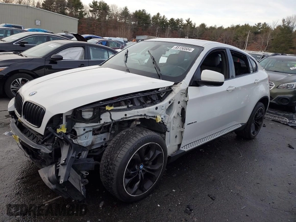 2013 BMW X6 xDrive50i z VIN 5UXFG8C52DL591043, wystawiony jako Copart lot #85150504 z przebiegiem 106 179 mil mil oraz Szkoda całkowita • Salvage title. Historia ofert i sprzedaży dostępna na DreamBid. Obrazek 1.