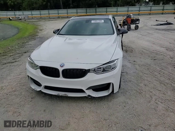 2015 BMW M4 with VIN WBS3R9C5XFK331253, listed as a Copart auction lot 72857284 with 78,309 mi miles and Salvage Title. Bid and sale history available at carsss.com. Image 10.