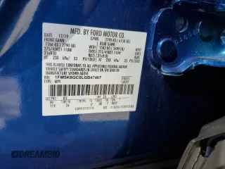 2020 Ford Explorer ST with VIN 1FM5K8GC0LGB47487, listed as a Copart auction lot 51065745 with 44,670 mi miles and Salvage Title. Bid and sale history available at DreamBid. Image 13.