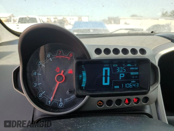 2015 Chevrolet Sonic LTZ with VIN 1G1JE6SB6F4204741, listed as a Copart auction lot 62222065 with 110,643 mi miles and Clean title. Bid and sale history available at DreamBid. Image 9.