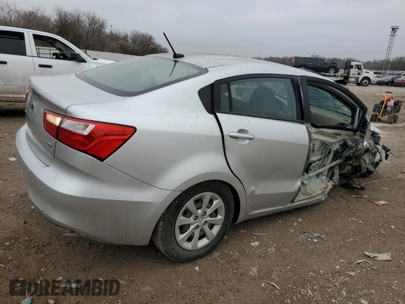 2016 Kia Rio LX with VIN KNADM4A31G6661742, listed as a Copart auction lot 47454605 with 81,066 mi miles and Salvage Title. Bid and sale history available at carsss.com. Image 3.