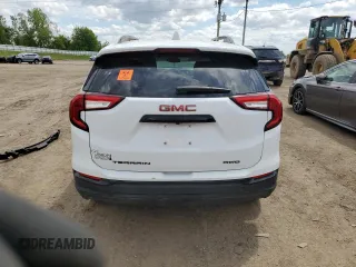 2024 GMC Terrain SLE with VIN 3GKALTEGXRL173306, listed as a Copart auction lot 57458985 with 17,131 mi miles and Non repairable. Bid and sale history available at DreamBid. Image 6.