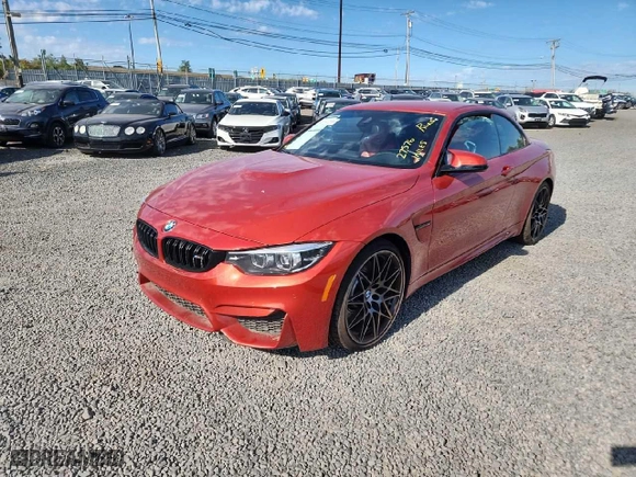 2020 BMW M4 with VIN WBS4Z9C06L5P15498, listed as a Copart auction lot 75832504 with 27,576 mi miles and Clean Title. Bid and sale history available at carsss.com. Image 1.