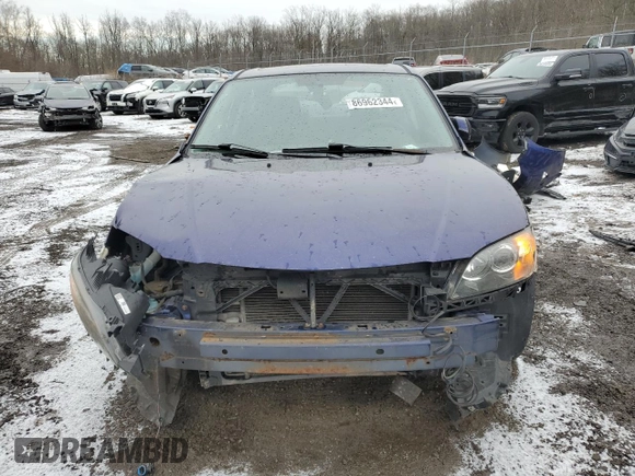 2006 Mazda 3 i with VIN JM1BK12F361490107, listed as a Copart auction lot 86962344 with 209,313 mi miles and Salvage Title. Bid and sale history available at carsss.com. Image 5.