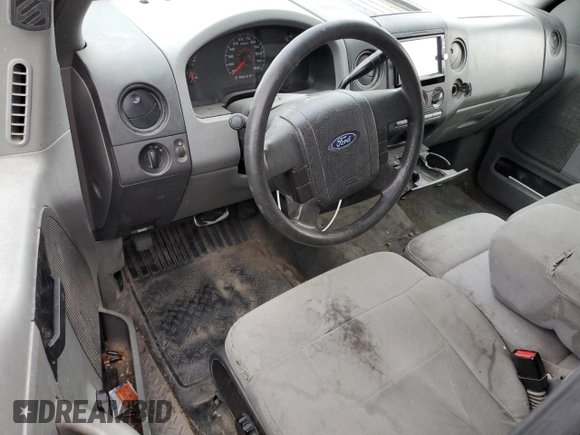 2007 Ford F-150 XL with VIN 1FTRF12W67KD15350, listed as a Copart auction lot 84748464 with 217,276 mi miles and Salvage Title. Bid and sale history available at carsss.com. Image 8.