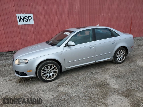 2008 Audi A4 2.0T with VIN WAUDF68EX8A141650, listed as a Copart auction lot 82216624 with 233,984 mi miles and Clean Title. Bid and sale history available at carsss.com. Image 1.