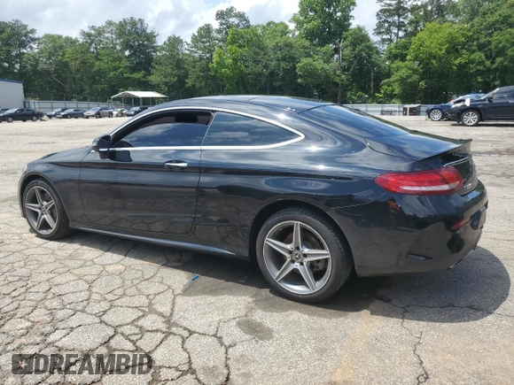 2018 Mercedes-Benz C 300 with VIN WDDWJ4KB6JF704074, listed as a Copart auction lot 57957375 with 97,267 mi miles and Salvage title. Bid and sale history available at DreamBid. Image 2.