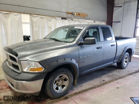 2012 Ram 1500 Tradesman with VIN 1C6RD7FP8CS291338, listed as a Copart auction lot 43837385 with 229,666 mi miles and Clean Title. Bid and sale history available at carsss.com. Image 1.