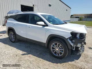 2024 GMC Terrain SLT with VIN 3GKALVEGXRL390043, listed as a Copart auction lot 53476465 with 12,493 mi miles and Clean Title. Bid and sale history available at carsss.com. Image 4.