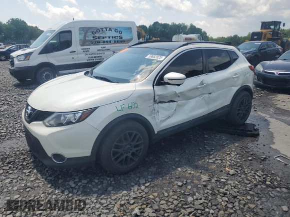 2017 Nissan Rogue SV with VIN JN1BJ1CR6HW106776, listed as a Copart auction lot 59682825 with 106,195 mi miles and Salvage title. Bid and sale history available at DreamBid. Image 1.