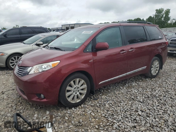 2016 Toyota Sienna Limited z VIN 5TDDK3DC4GS143638, wystawiony jako Copart lot #58848495 z przebiegiem 174 487 mil mil oraz Czysty tytuł • Clean title. Historia ofert i sprzedaży dostępna na DreamBid. Obrazek 1.