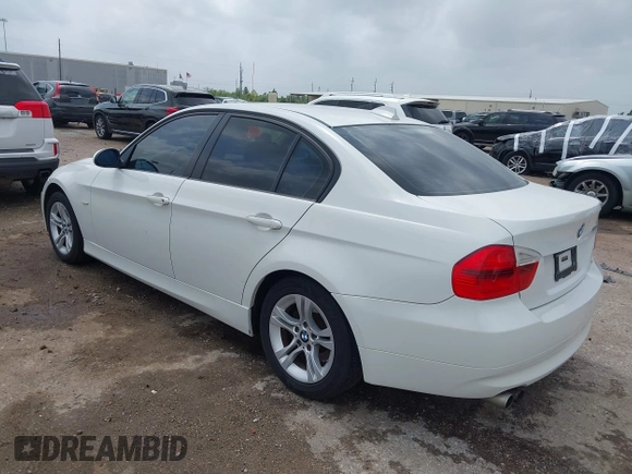 2008 BMW 3 Series 328i with VIN WBAVA37518NL53526, listed as a IAAI auction lot 41956298 with 208,586 mi miles and . Bid and sale history available at DreamBid. Image 3.