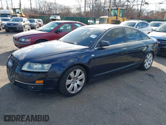 2005 Audi A6 with VIN WAUDG74F25N066402, listed as a IAAI auction lot 41597505 with 999,999 mi miles. Bid and sale history available at carsss.com. Image 2.